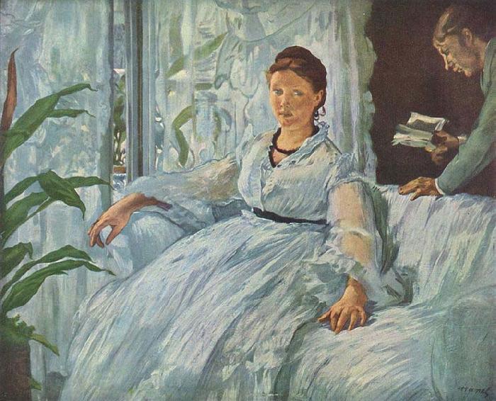 Edouard Manet Beim Lesen Spain oil painting art